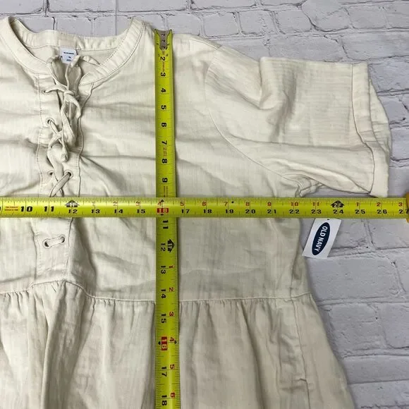 NWT Old Navy Women Short Sleeve Dress Size XL X-Large Cotton - Picture 3 of 14